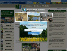 Tablet Screenshot of njfishandwildlife.org