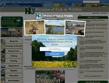 Tablet Screenshot of njfishandwildlife.com